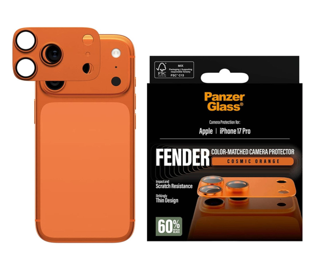 PanzerGlass Fender Camera Protector do iPhone 17 Pro Cosmic Orange - 1603999 - zdjęcie 3